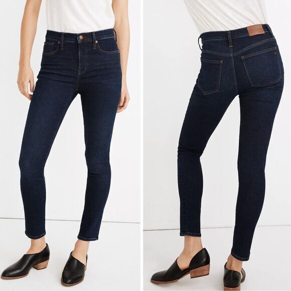 NEW Madewell 9" Mid-Rise‎ Skinny Jeans in Orland Wash: TENCEL™ Denim 24 - Picture 1 of 16